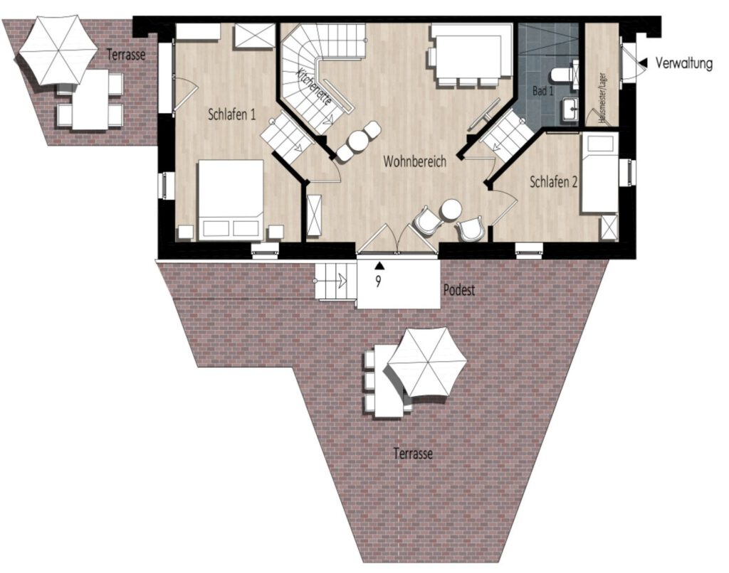 Apartment#9 – Friesischer-Hof Hotel